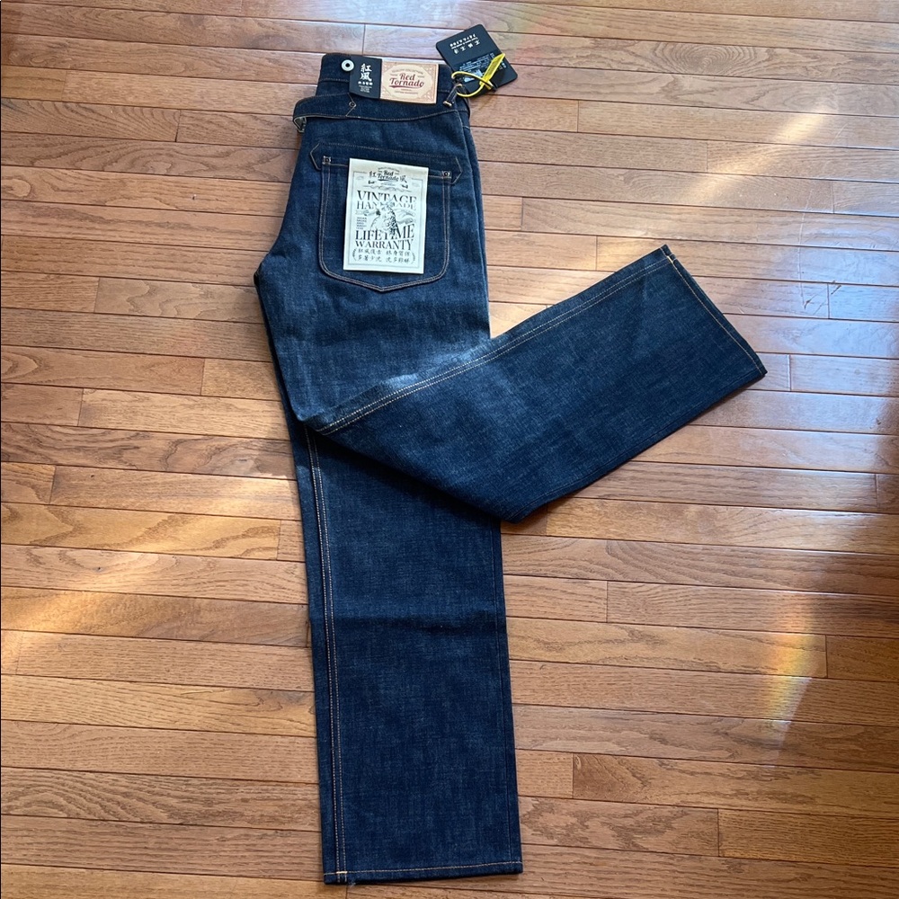 Quality Collection Red Tornado Jeans - Vintage Handmade